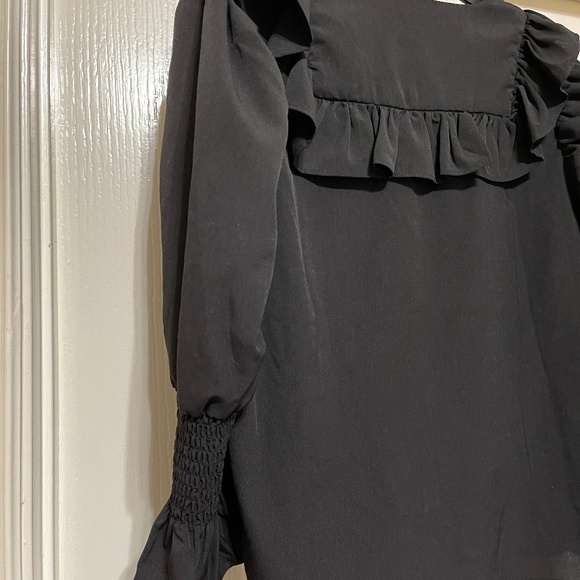 French Connection Crepe Ruffle Blouse NEW - Picture 7 of 10